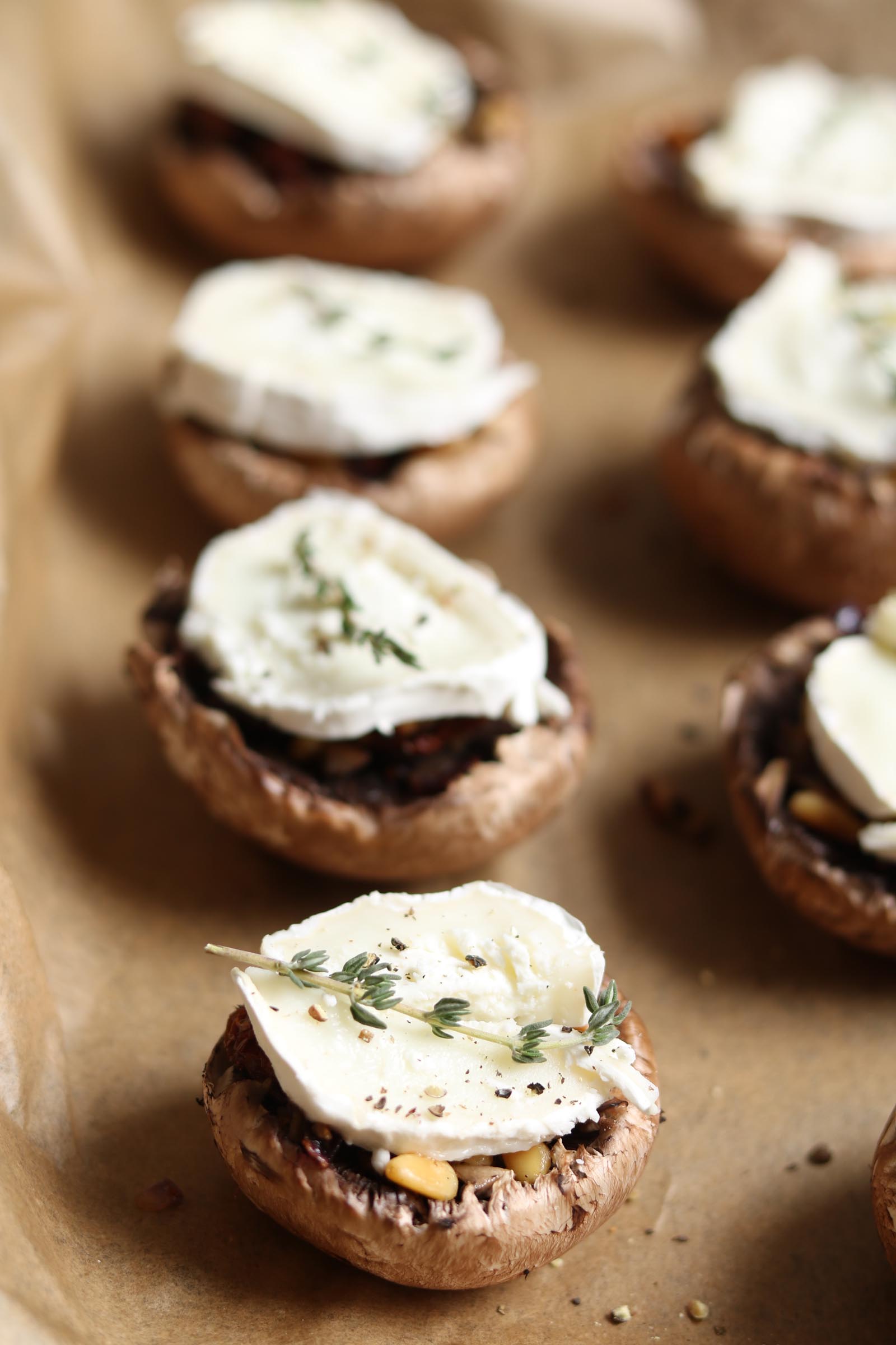 Stuffed Mini Portobello Mushrooms
