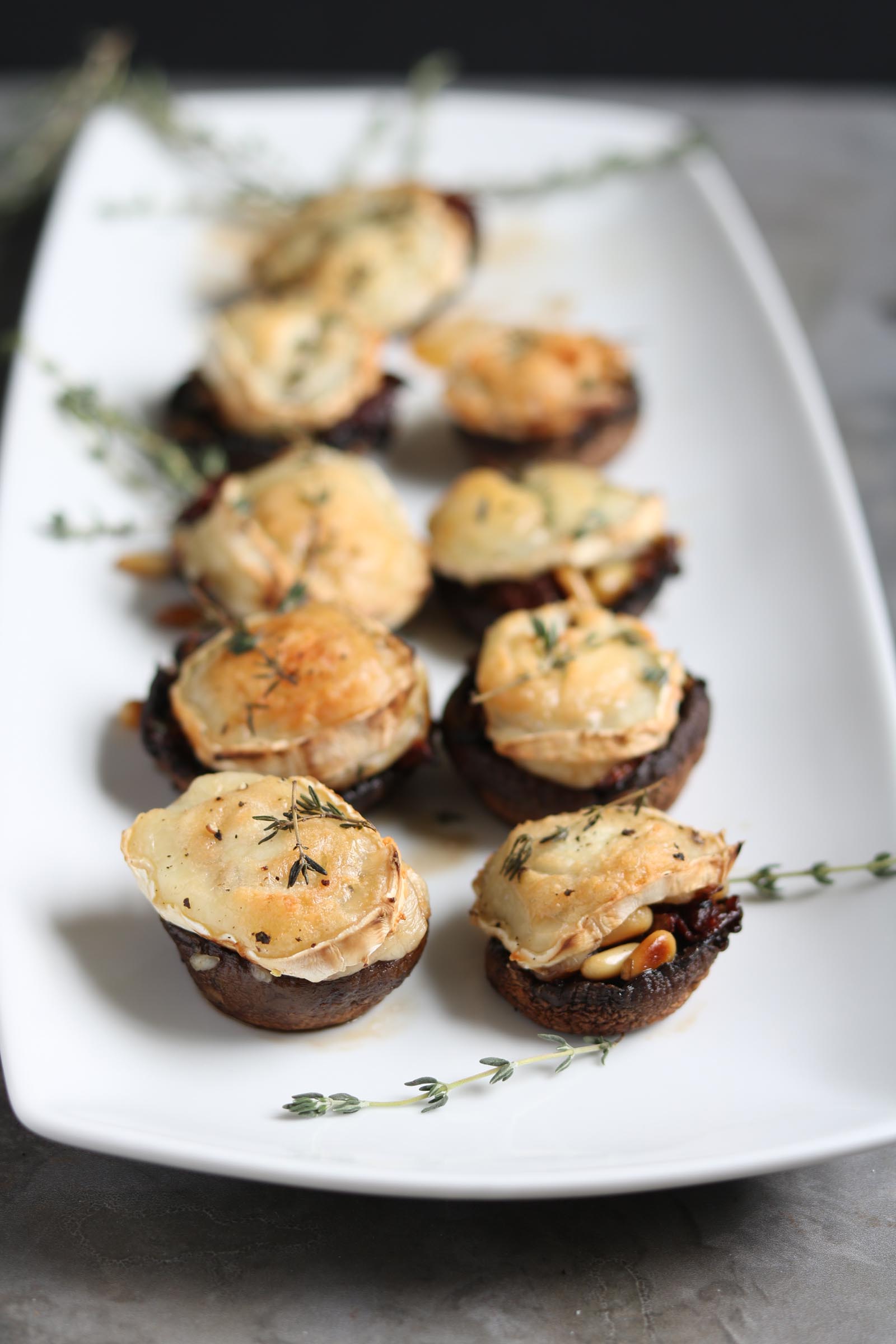 Stuffed Mini Portobello Mushrooms