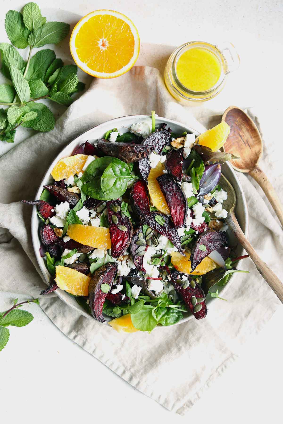 Roasted beetroot salad