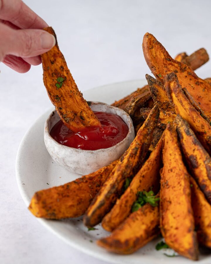 Crispy Air Fryer Sweet Potato Wedges The Last Food Blog