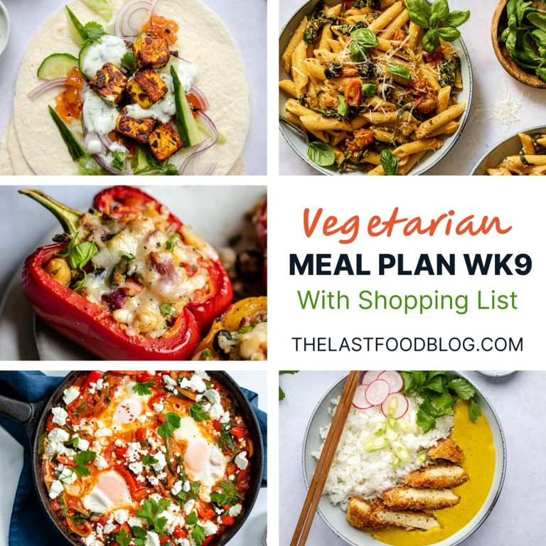 Vegetarian Meal Plan # 1 - The Last Food Blog