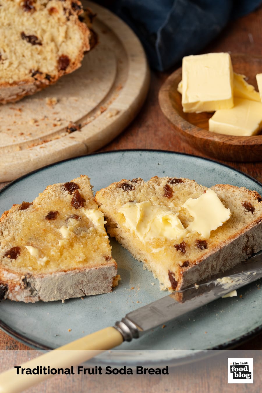 Soda bread with butter
