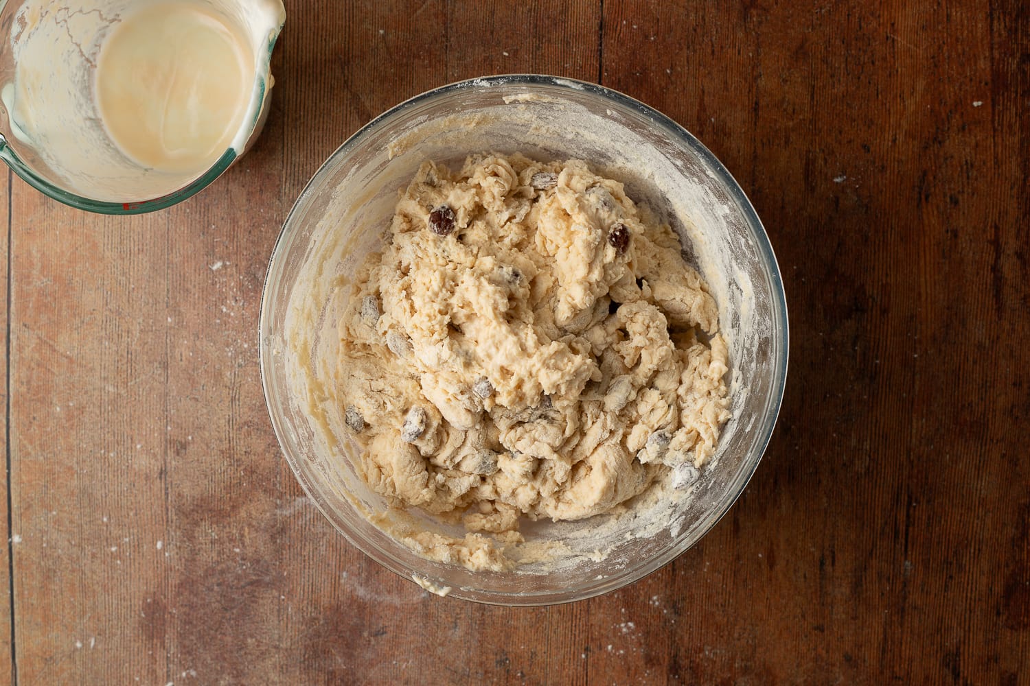 Plain flour dough mixture