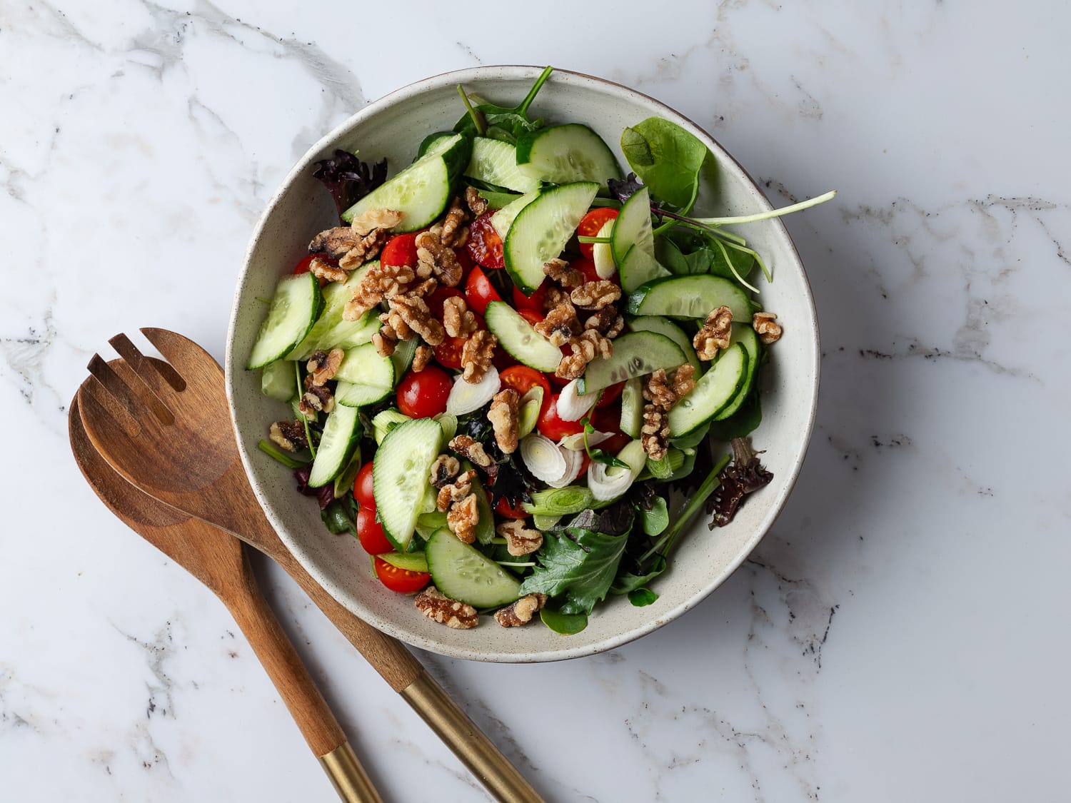 Salad in a serving bowl